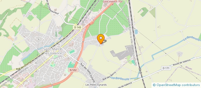 localisation de l'entreprise RM METALLERIE à SAINT-MARCEL-LES-VALENCE