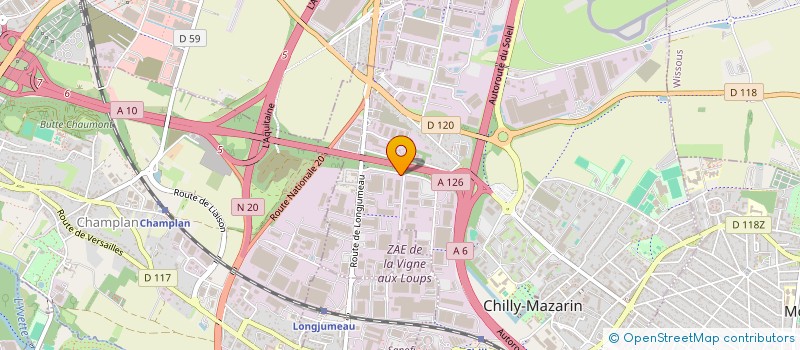 localisation de l'entreprise RM MONOPOLY à CHILLY-MAZARIN