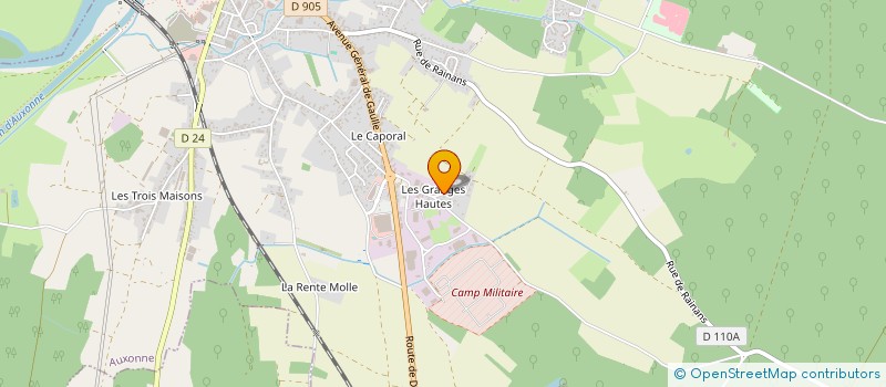 localisation de l'entreprise RM NUNES  AUXONNE