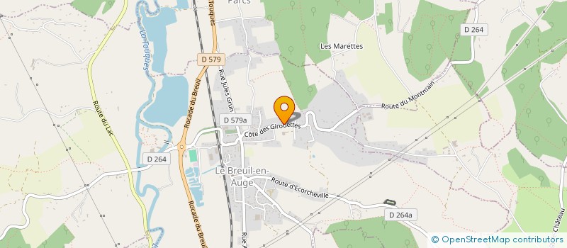 localisation de l'entreprise RM PARIS HOTEL  LE BREUIL-EN-AUGE