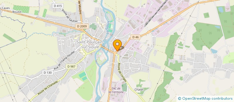 localisation de l'entreprise RM PECHE & SERVICES  SAINT-POURCAIN-SUR-SIOULE