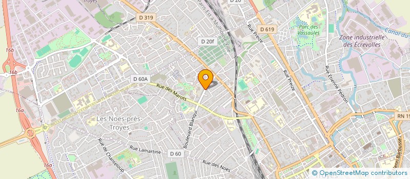 localisation de l'entreprise RM PLATRERIE à TROYES