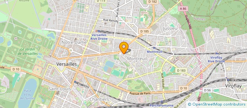 localisation de l'entreprise RM PRIX à VERSAILLES