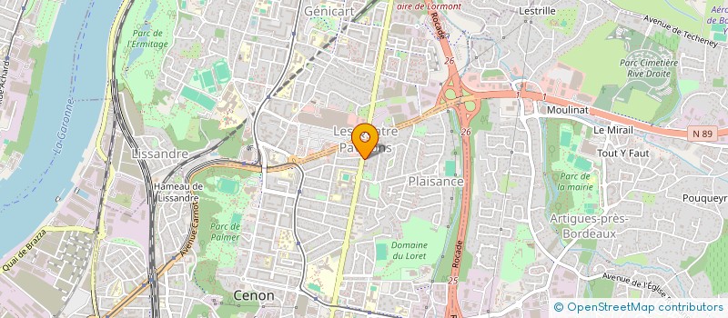 localisation de l'entreprise RM PRODUCTION à CENON