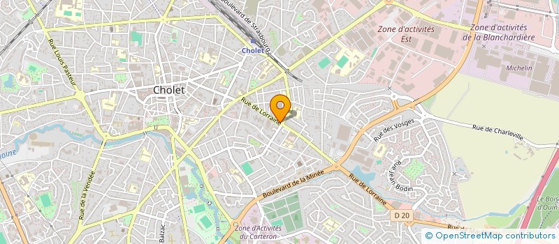 localisation de l'entreprise RM PROJECT  CHOLET