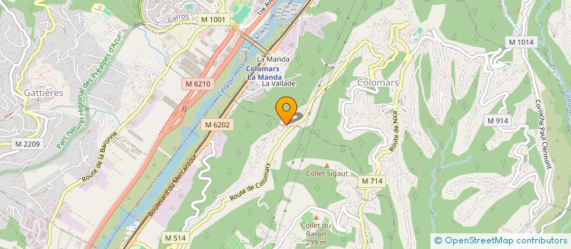 localisation de l'entreprise RM PROMOTIONS VAR  COLOMARS