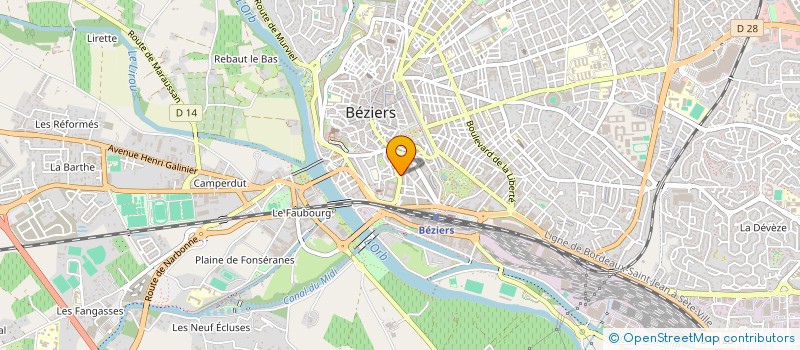 localisation de l'entreprise RM RENOVATION  BEZIERS