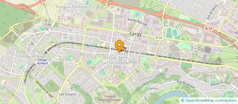 localisation de l'entreprise RM SAINT CHRISTOPHE  CERGY