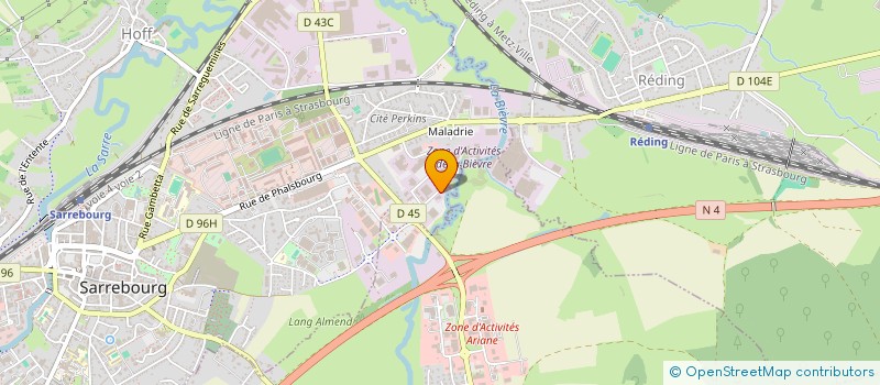 localisation de l'entreprise RM SARREBOURG  SARREBOURG