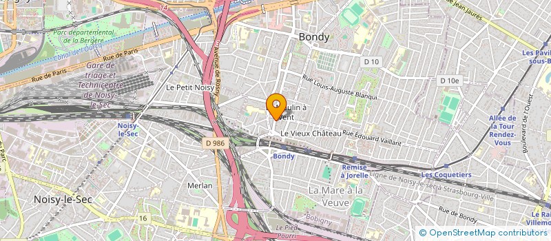 localisation de l'entreprise RM SERVICE  BONDY