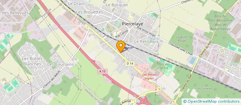 localisation de l'entreprise RM SOLUTIONS  PIERRELAYE