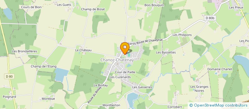 localisation de l'entreprise RM-SOLUTIONS à CHANOZ-CHATENAY
