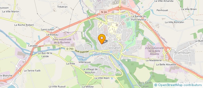 localisation de l'entreprise RM STOCKAGE à GUEGON