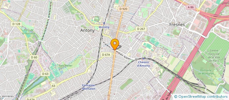 localisation de l'entreprise RM SURETE à ANTONY