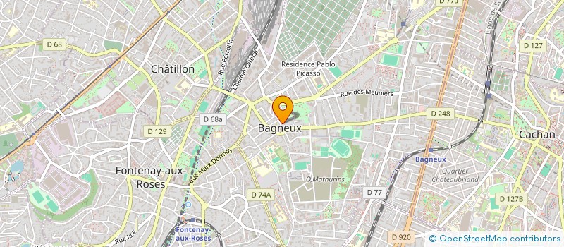 localisation de l'entreprise RM TAXI à BAGNEUX