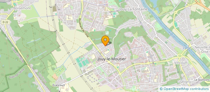 localisation de l'entreprise RM TAXI  JOUY-LE-MOUTIER