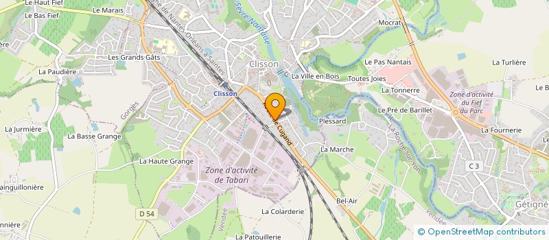 localisation de l'entreprise RM TRADE  CLISSON