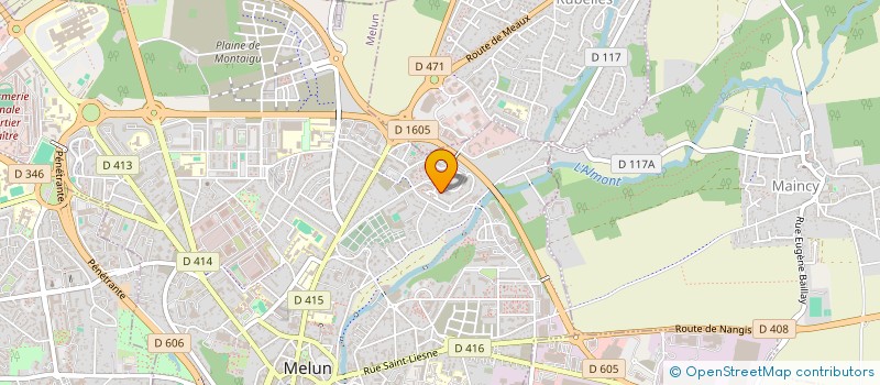 localisation de l'entreprise RM TRANSPORT à MELUN