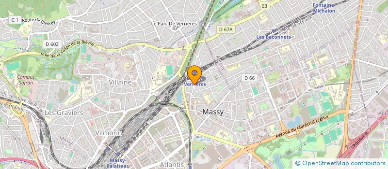 localisation de l'entreprise RM TRANSPORT PRIVE à MASSY