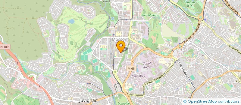 localisation de l'entreprise RM2A à MONTPELLIER