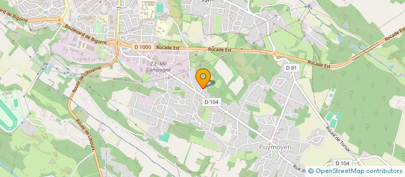 localisation de l'entreprise RM2B  PUYMOYEN