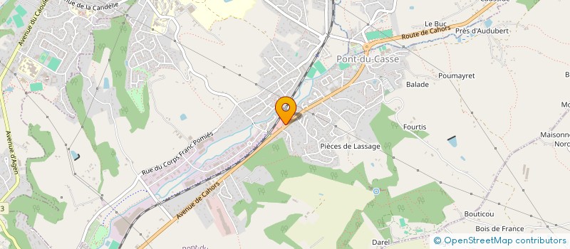 localisation de l'entreprise RM2G  PONT-DU-CASSE