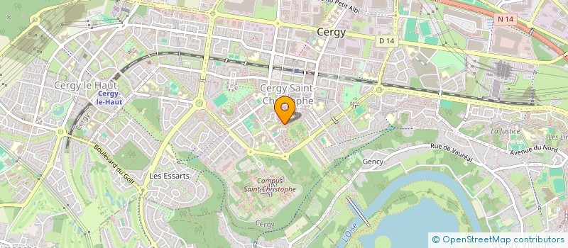 localisation de l'entreprise RM2S HOLDING  CERGY