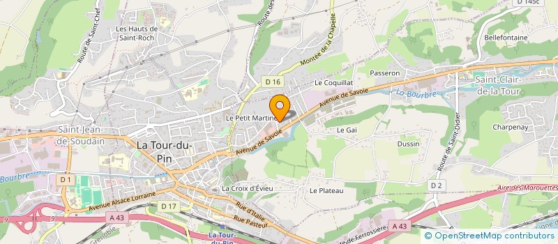 localisation de l'entreprise RM3  SAINT-CLAIR-DE-LA-TOUR