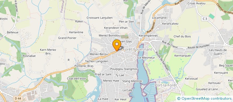 localisation de l'entreprise RMA 29  LA FORET-FOUESNANT