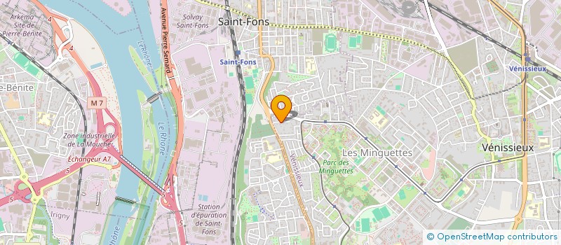 localisation de l'entreprise RMA  VENISSIEUX