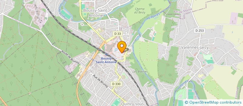 localisation de l'entreprise RMA DISTRIBUTION  QUINCY-SOUS-SENART