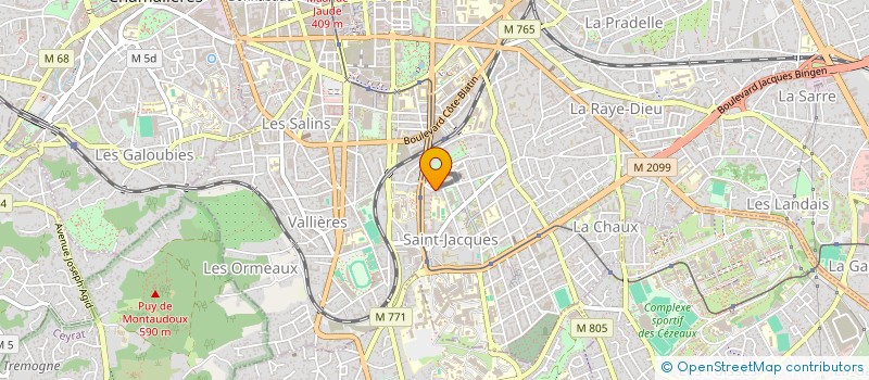 localisation de l'entreprise RMA IMMO  CLERMONT-FERRAND