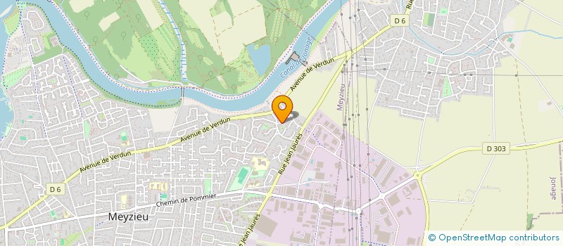 localisation de l'entreprise RMB  MEYZIEU