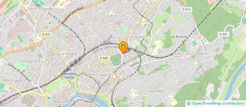 localisation de l'entreprise RMB  BESANCON