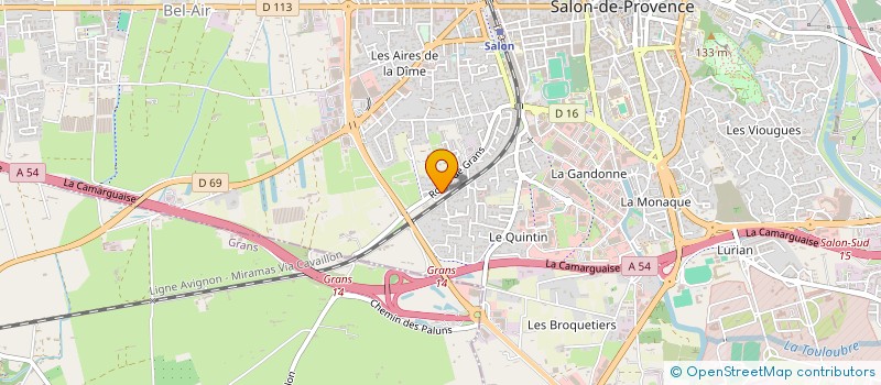 localisation de l'entreprise RMB DELIVERY  SALON-DE-PROVENCE