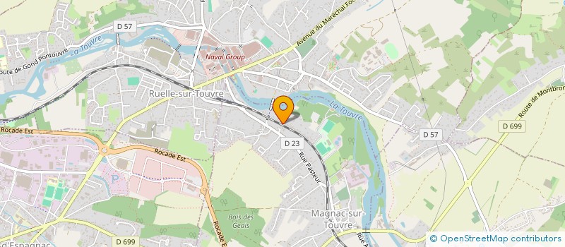 localisation de l'entreprise RMB INVEST  MAGNAC-SUR-TOUVRE