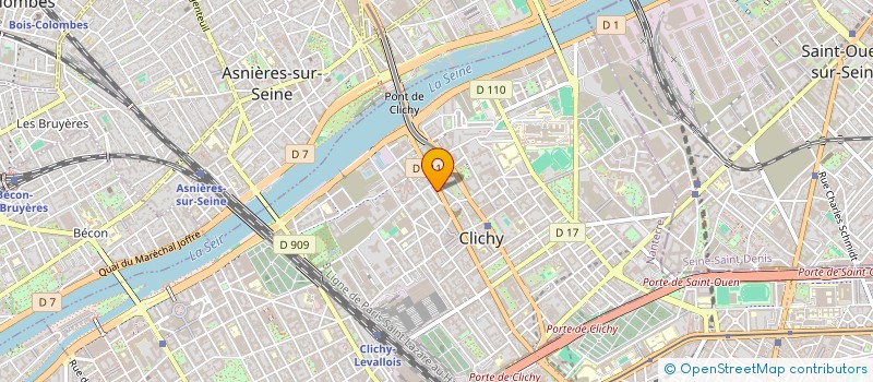 localisation de l'entreprise RMB TRANSPORT à CLICHY