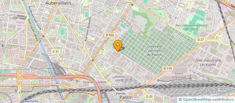 localisation de l'entreprise RMBH à PANTIN
