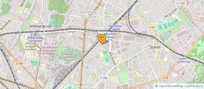 localisation de l'entreprise RMBTP à PIERREFITTE-SUR-SEINE