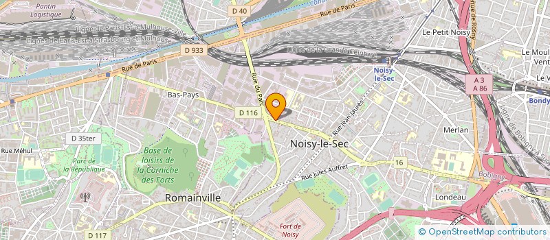 localisation de l'entreprise RMBTP à NOISY-LE-SEC