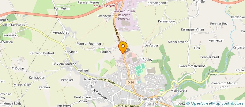 localisation de l'entreprise RMC 14 à CHATEAUNEUF-DU-FAOU