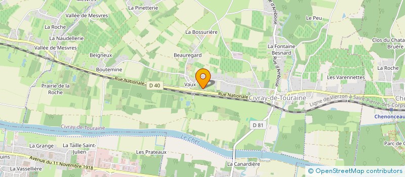 localisation de l'entreprise RMC  CIVRAY DE TOURAINE
