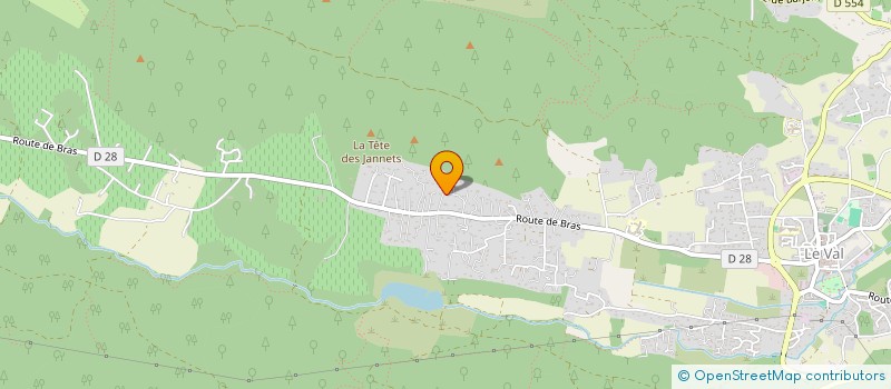 localisation de l'entreprise RMC  LE VAL