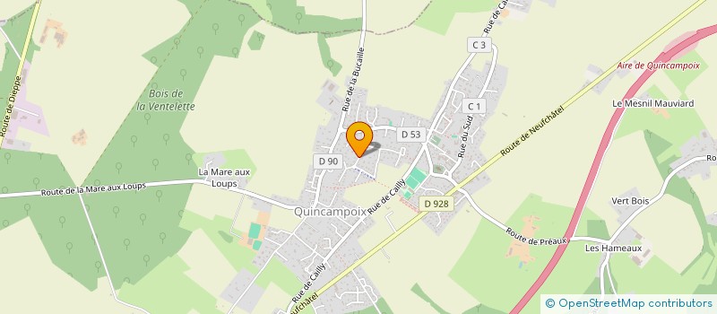 localisation de l'entreprise RMC BATIMENT à QUINCAMPOIX