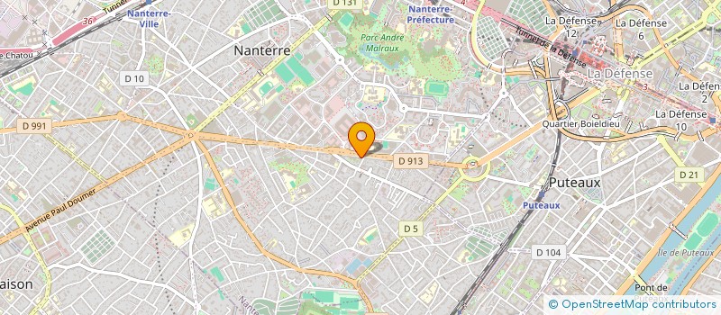 localisation de l'entreprise RMC FROID CHAUD LAVERIE à NANTERRE