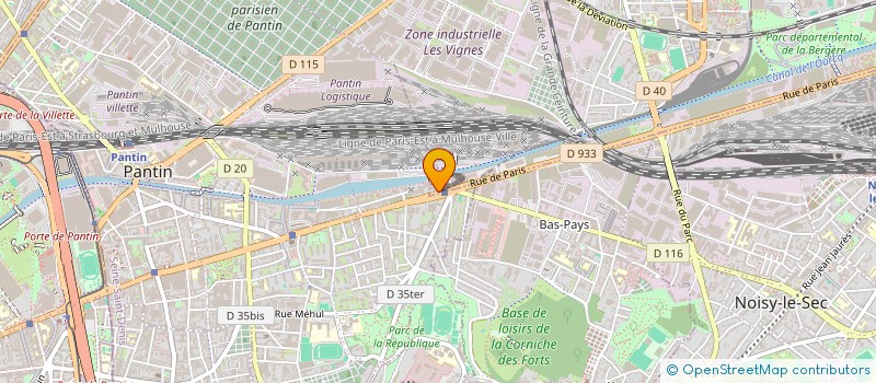localisation de l'entreprise RMC3 RENOVATION MACONNERIE CLOISON 3  BOBIGNY