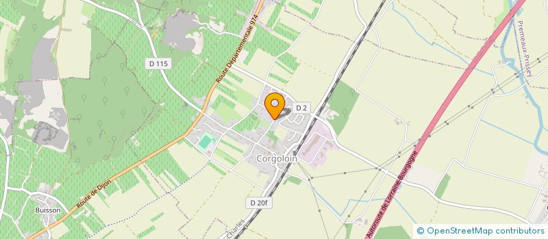 localisation de l'entreprise RMCT  CORGOLOIN