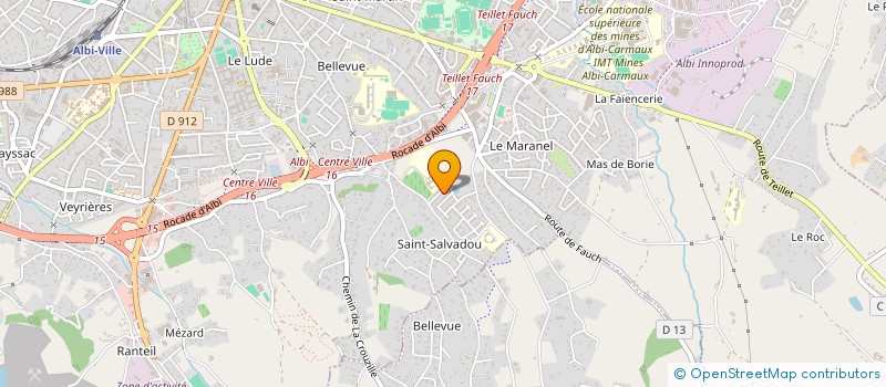 localisation de l'entreprise RMCV  ALBI