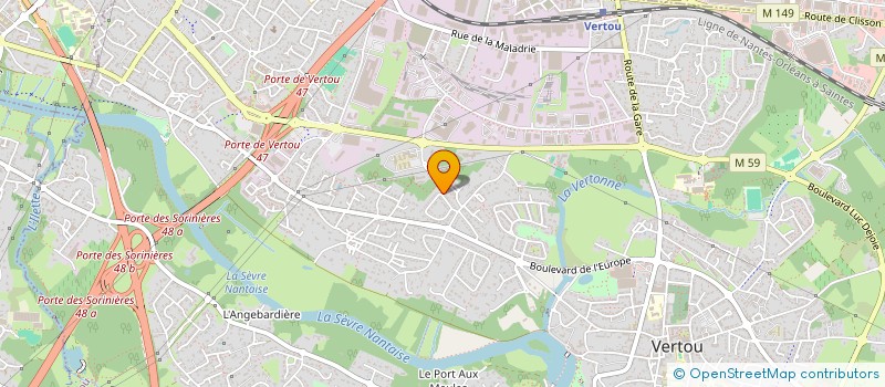 localisation de l'entreprise RMD  VERTOU