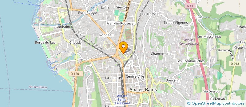 localisation de l'entreprise RMD CHARPENTE à AIX-LES-BAINS